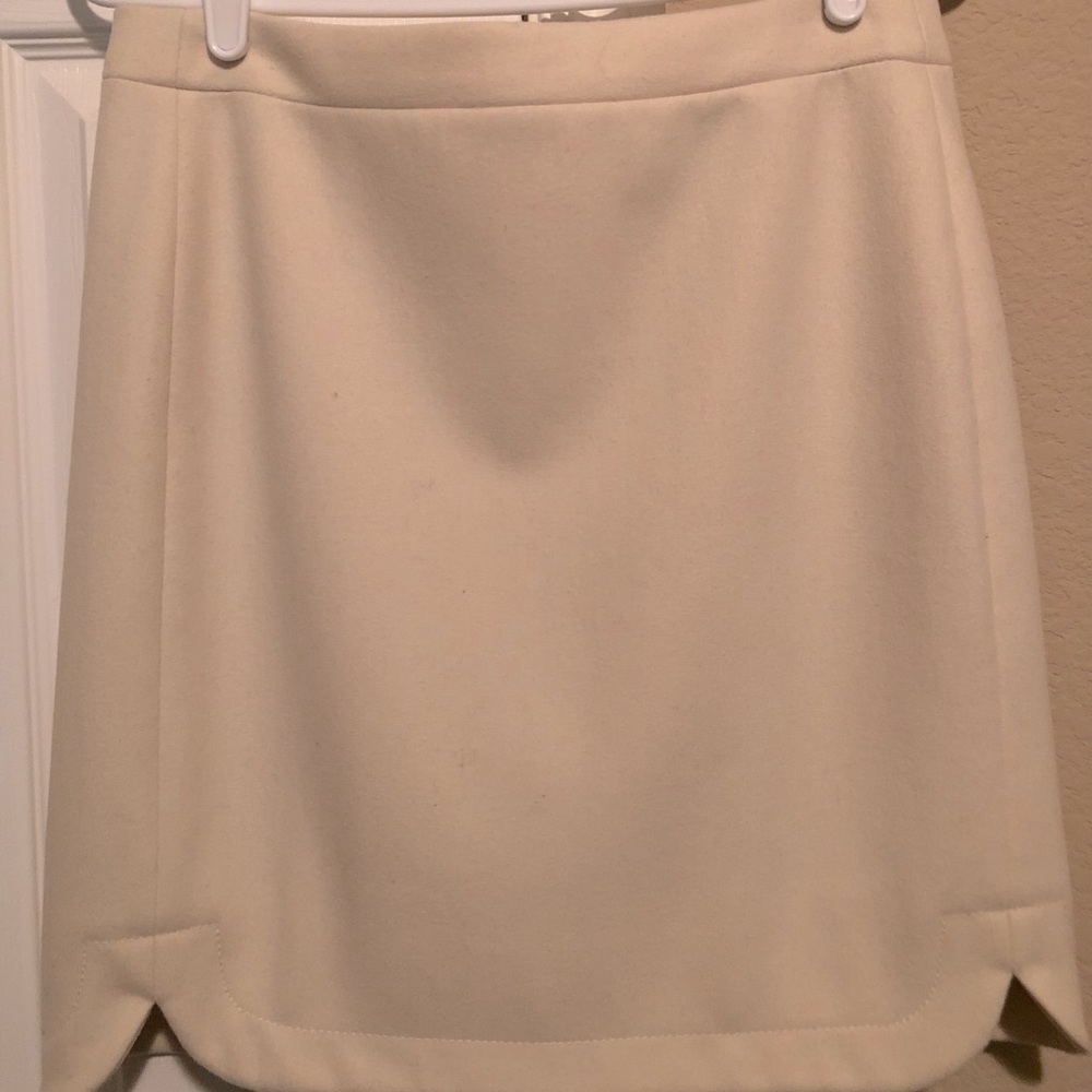 J. Crew Shirttail Wool skirt